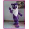 Mascot Purple Tiger Cat Mascot Costume