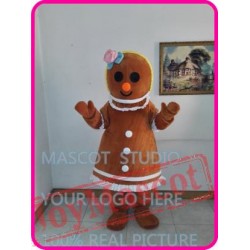 Mascot Gingerbread Mascot Costume Anime Cosplay