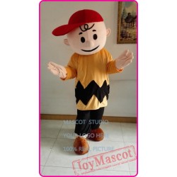 Mascot Boy Brown Mascot Costume