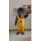 Yellow Suit Red Heart Elephant Mascot Costume