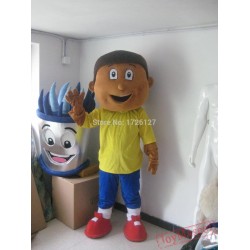 Mascot Kid Mascot Costume Brown Boy