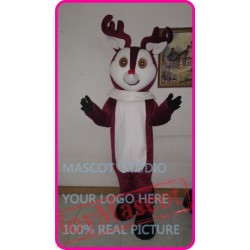 Mascot Red Nose Deer Moose Mascot Costume