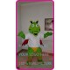 Mascot Green Dragon Mascot Dino Dinosaur Rex Costume White Suit Cosplay