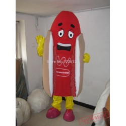 Mascot Hot Dog Mascot Costume