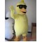 Yellow Black Glass Duck Mascot Costume Costume