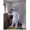 Mascot White Dog Mascot Costume