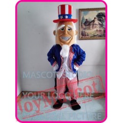 Mascot Uncle Sam Mascot Costume
