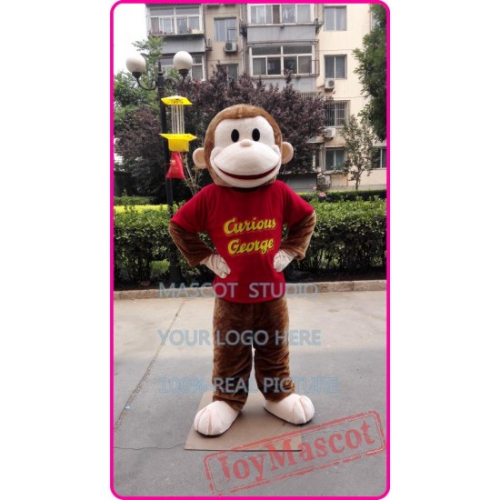 Mascot Monkey Mascot Costume Red Monkey