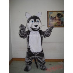Mascot Plush Grey Wolf Mascot Coyote Werewolf Costume
