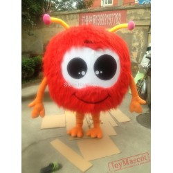 Mascot Red Jojo Fur Ball Mascot Costume