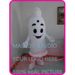 Mascot White Condom Mascot Costume