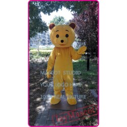 Mascot Yellow Teddy Bear Mascot Costume