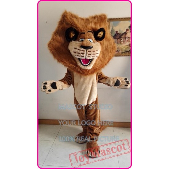 Cartoon Lion Mascot Alex Costume