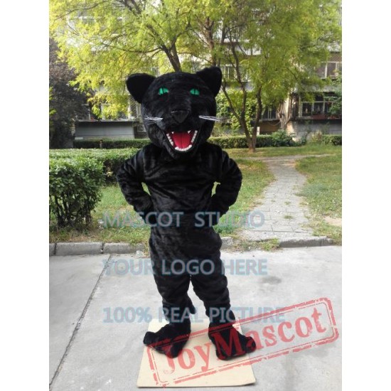 Black Panther Mascot Costume Leopard Cartoon