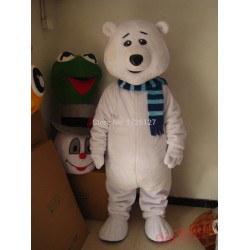 Mascot Polar Bear White Bear Mascot Costume Kit
