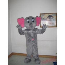 Mascot Grey Elephant Mascot Costume