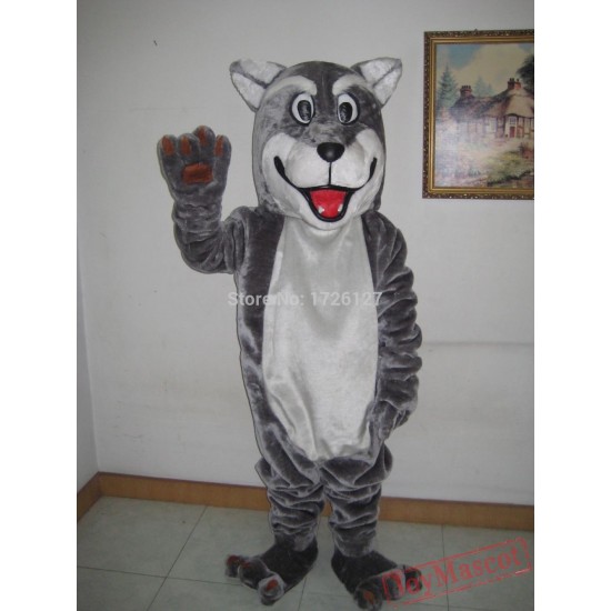 Grey Wolf Mascot Coyote Werewolf Costume