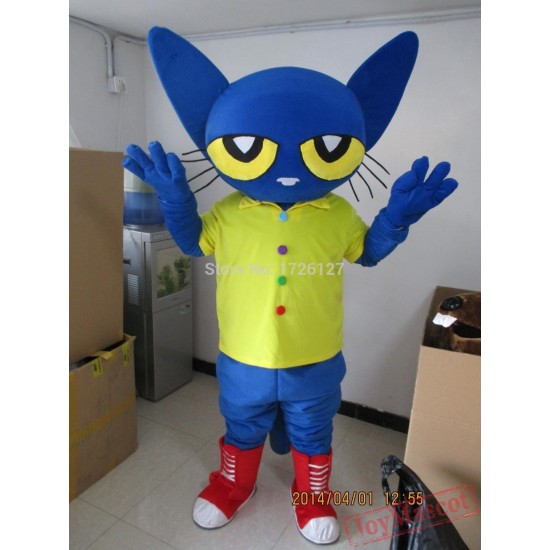 Pete the Cat Mascot Costume Cartoon Anime Cosplay
