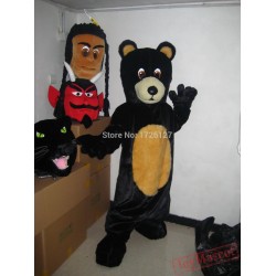 Mascot Black Bear Mascot Costume