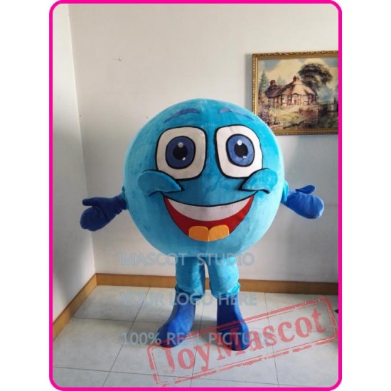 Blue Ball Mascot Costume