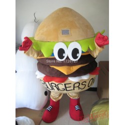 Mascot Hamburger Mascot Burger Costume