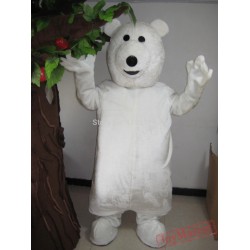 Mascot Polar Bear White Bear Mascot Costume