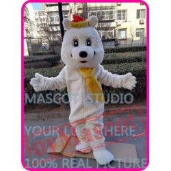 Mascot Plush White Polar Bear Mascot Costume