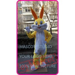 Mascot Easter Yellow Rabbit Bunny Mascot Costume