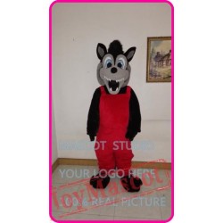 Mascot Black Wolf Coyote Mascot Costume