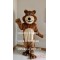Mascot Brown Bear Mascot Long Plush Costume