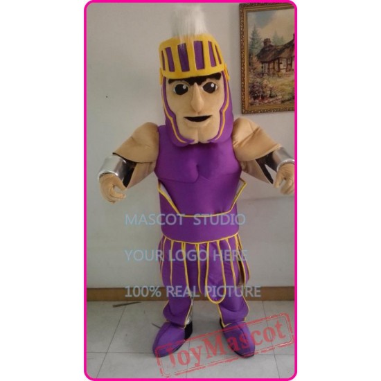 Mascot Purple Knight Mascot Spartan Trojan Cotume Anime