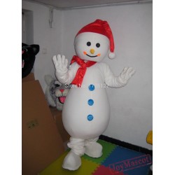 Mascot Snowman Mascot Costume Snow Man