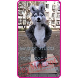 Mascot Plush Huskey Dog Mascot Costume