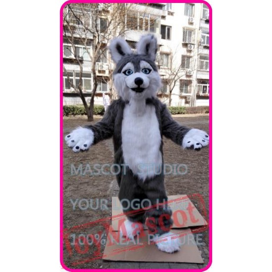 Mascot Plush Huskey Dog Mascot Costume
