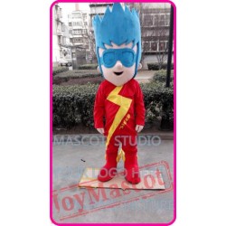 Mascot Speed Light Boy Kid Mascot Costume