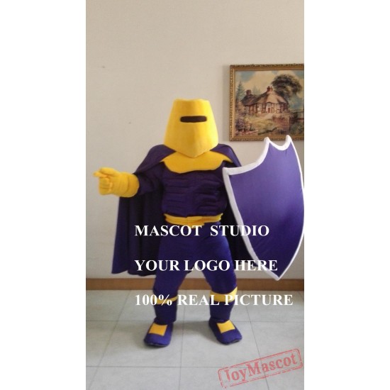Mascot Purple Knight Mascot Spartan Costume Trojan Cosplay Cartoon Anime