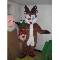 Mascot Reindeer Moose Red Nose Deer Mascot Costume