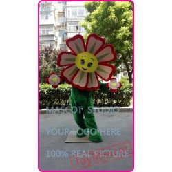 Mascot Red Flower Sunflower Mascot Costume