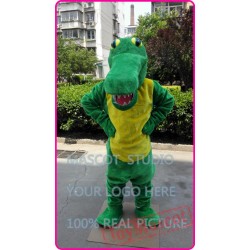 Mascot Green Cocodile Aligator Gator Mascot Costume Cartoon