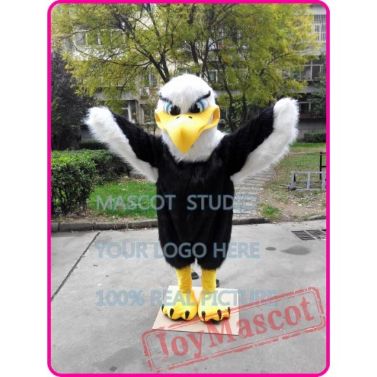 Plush Eagle Mascot Costume Blad Eagle