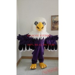Mascot Purple Eagle Mascot Hawk Costume Falcon Cartoon