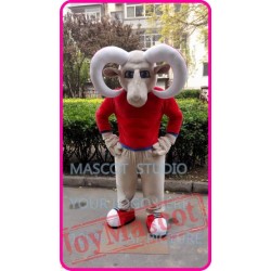 Red Bighorn Ram Goat Mascot Costume