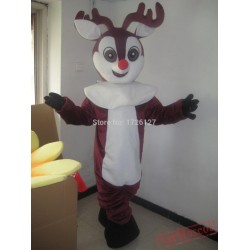 Mascot Reindeer Moose Red Nose Deer Mascot Costume