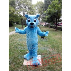 Blue Wildcat Mascot Costume Wild Cat Mascot Courgar Mascot