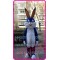 Easter Blue Rabbit Bunny Mascot Costume