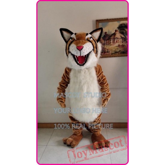 Mascot Tan Bobcat Tiger Wildcat Mascot Cotume Anime
