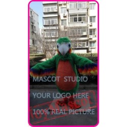 Mascot Green Plush Parrot Mascot Costume
