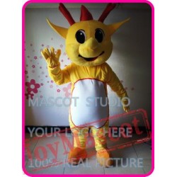 Mascot Yellow Dinosaur Dino Mascot Costume Anime Cosplay Cartoon
