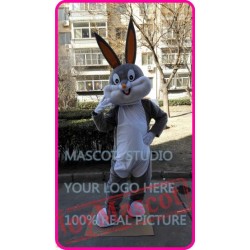 Easter Grey Rabbit Bunny Mascot Costume