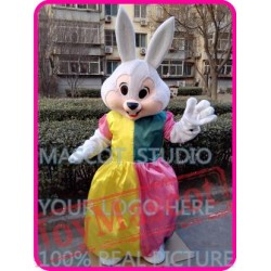 Mascot Mrs Easter Bunny Mascot Costume